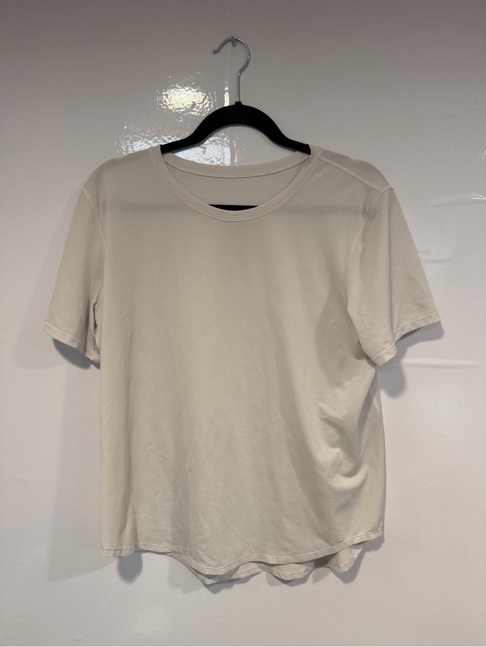Lululemon Abrasion Crew Neck T-Shirt in Off-White